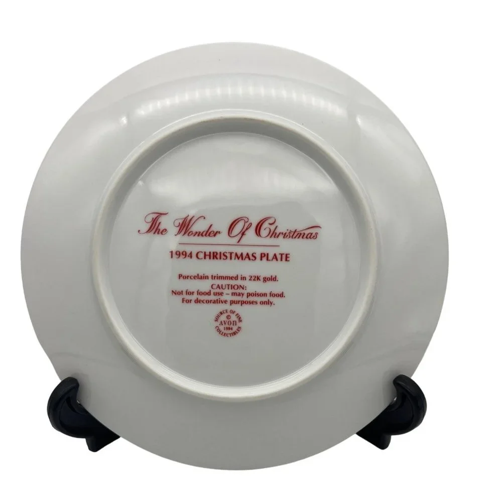 1994 Avon Christmas Plate The Wonder of Christmas Don Sheffler 8.25" - Picture 3 of 7